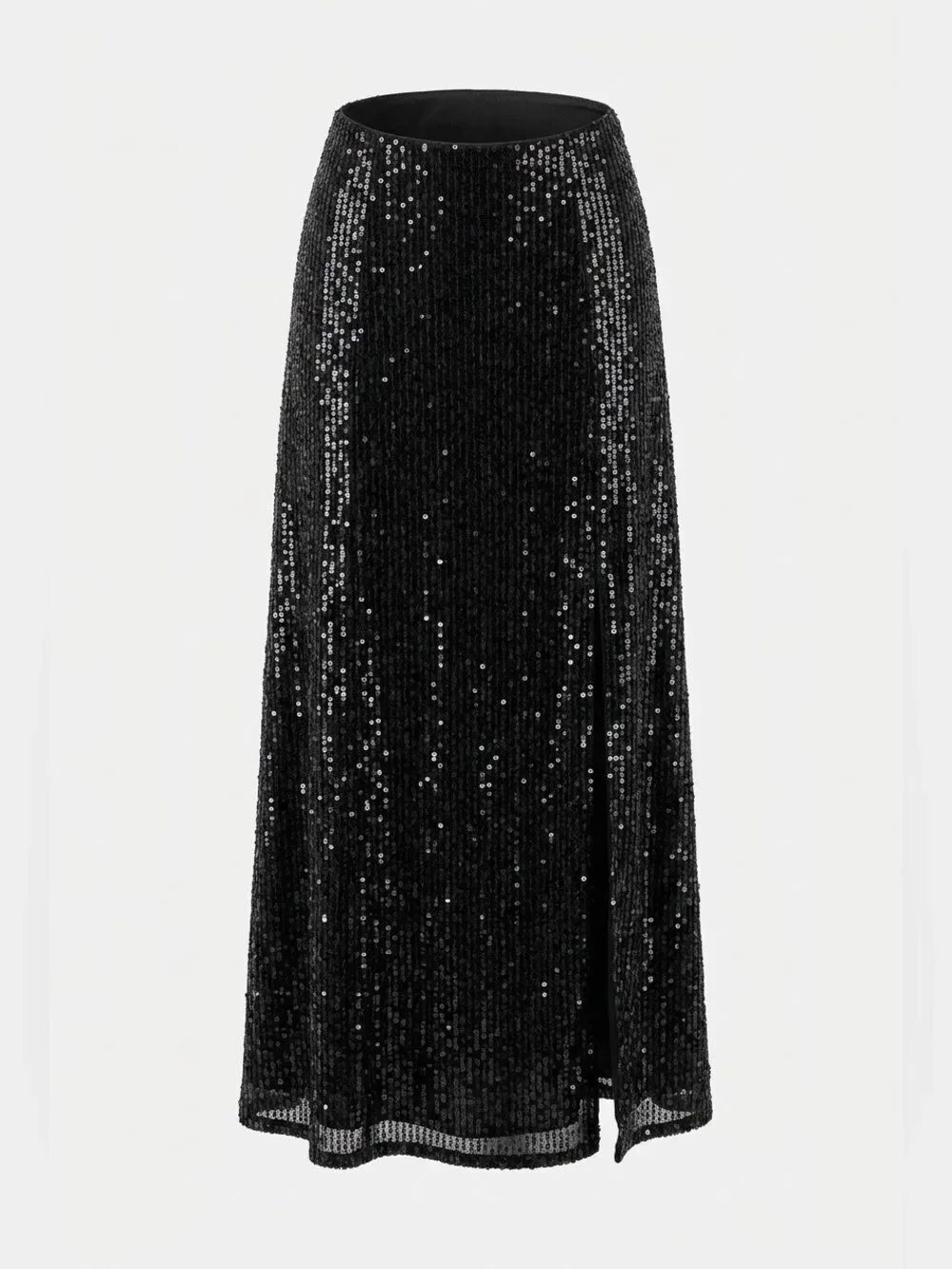 Old Navy Black Sequin Maxi Skirt